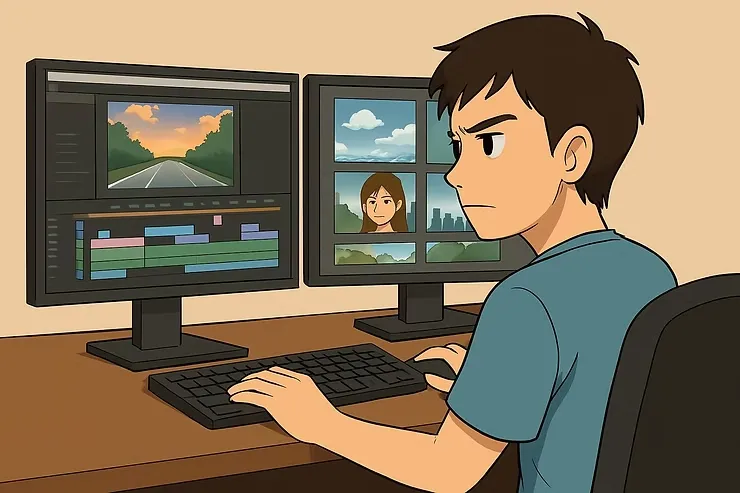 طريقة تصميم فلم انمي كامل بنفسك في بيتك