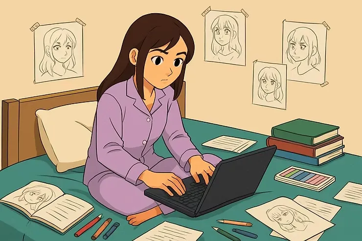 طريقة تصميم فلم انمي كامل بنفسك في بيتك سمر ارت