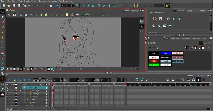 كيفية تحريك شعر الانمي بعظام التحريك بدون مجهود سمر ارت