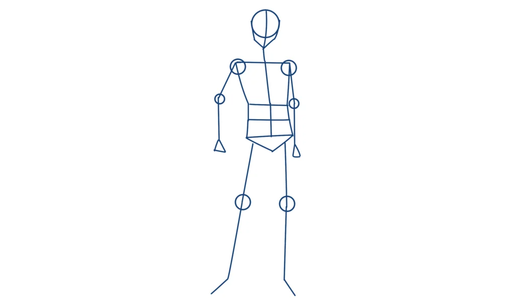 رسم جسم الرجل بأسلوب الانمي Draw a Male Body in Anime