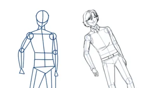 رسم جسم الرجل بأسلوب الانمي Draw a Male Body in Anime