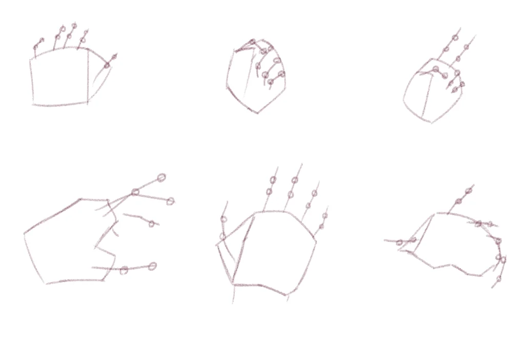 كيفية رسم يد الانمي How to draw anime hands