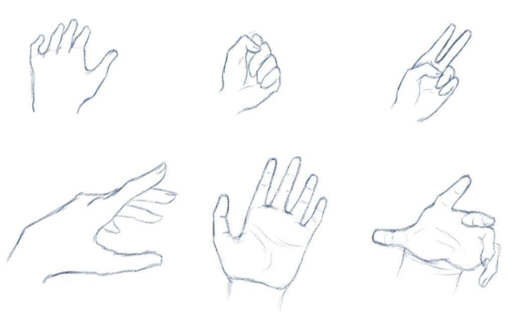 كيفية رسم يد الانمي How to draw anime hands