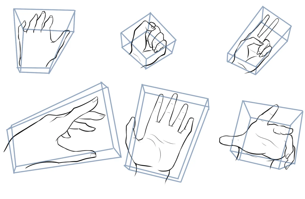 كيفية رسم يد الانمي How to draw anime hands
