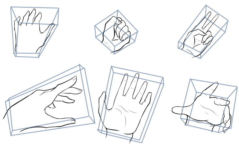 كيفية رسم يد الانمي How to draw anime hands