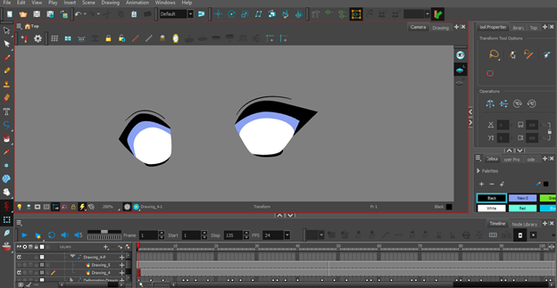 كيف تجعل عين انمي ترمش بالتون بوم How to make anime eyes blink with Toon Boom