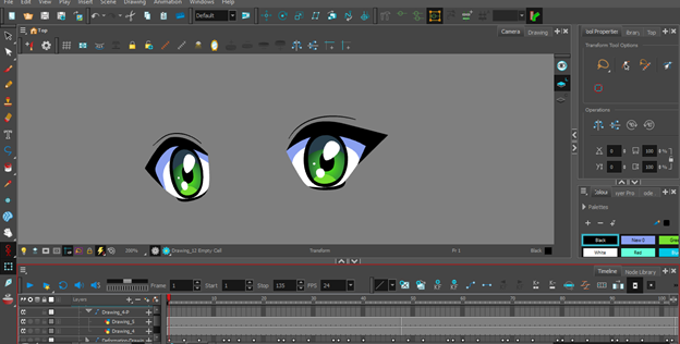 كيف تجعل عين انمي ترمش بالتون بوم How to make anime eyes blink with Toon Boom