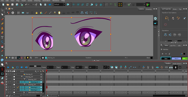 كيف تجعل عين انمي ترمش بالتون بوم How to make anime eyes blink with Toon Boom