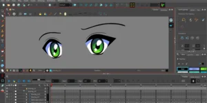 كيف تجعل عين انمي ترمش بالتون بوم How to make anime eyes blink with Toon Boom