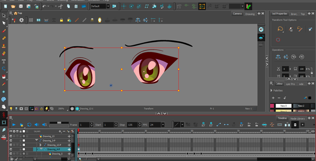 كيف تجعل عين انمي ترمش بالتون بوم How to make anime eyes blink with Toon Boom