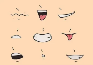 تعلم رسم فم الانمي بعدة أنواع و أشكال منوعة بالصور