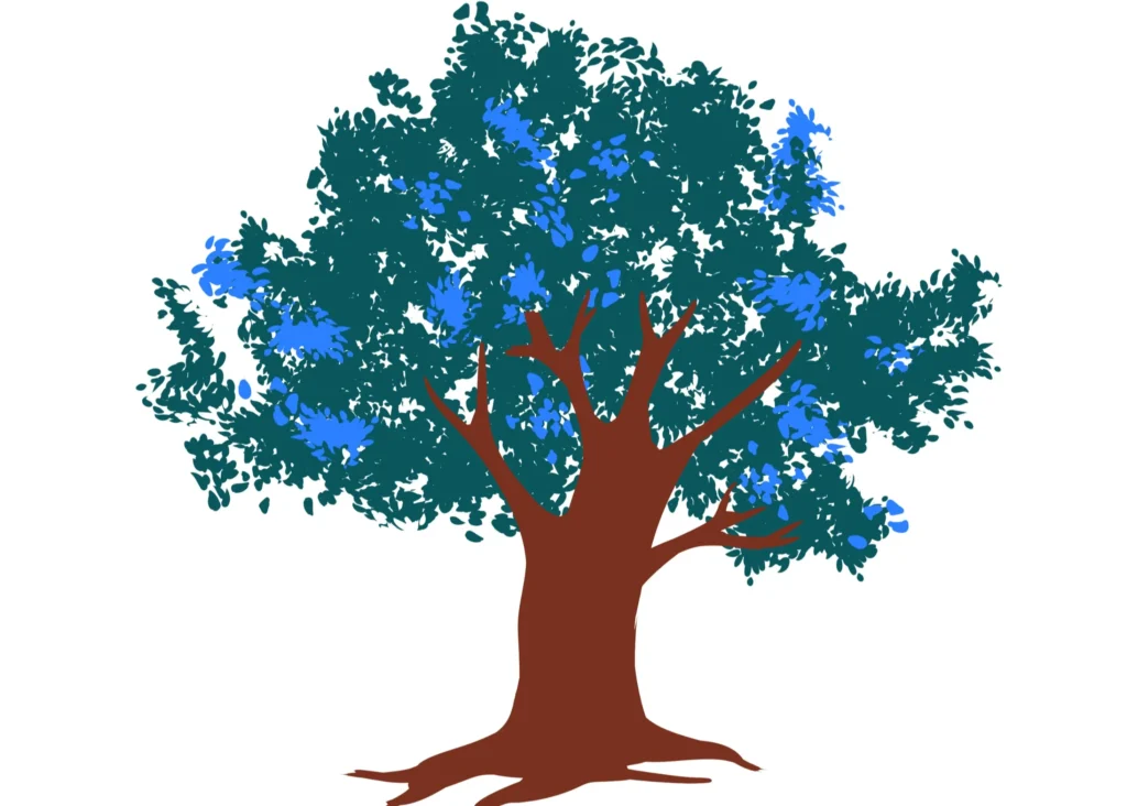 طريقة رسم شجرة انمي كاملة How to draw an anime tree