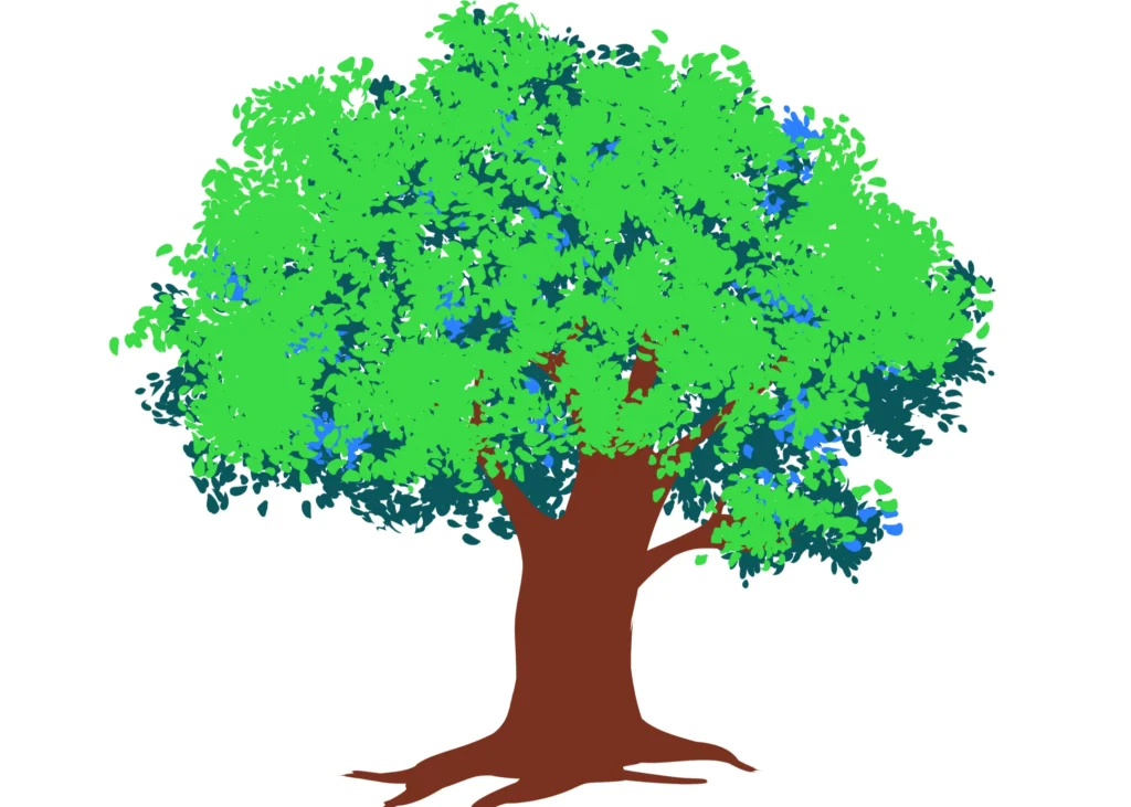 طريقة رسم شجرة انمي كاملة How to draw an anime tree