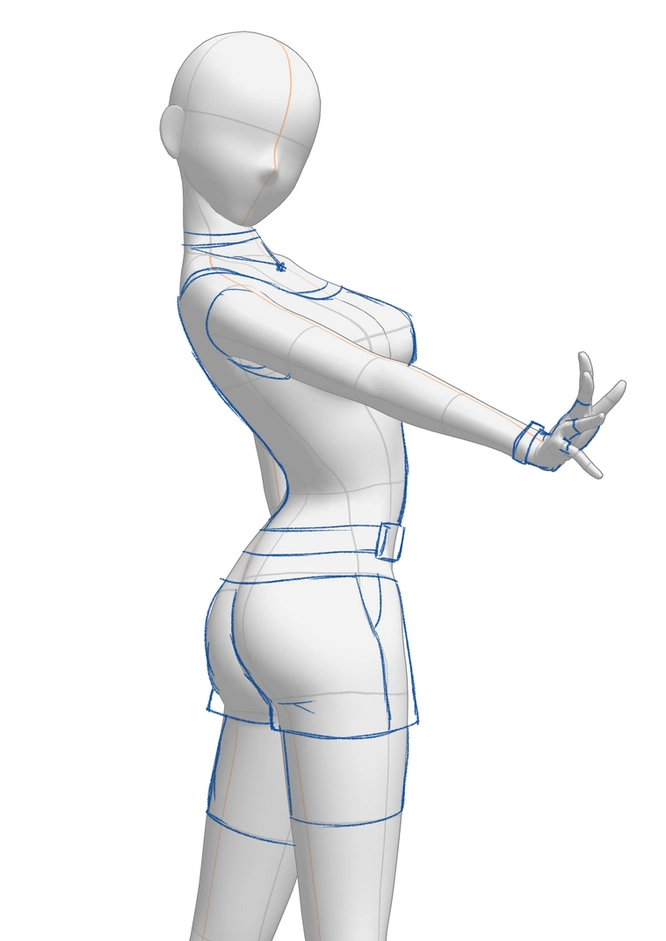تحويل الدمية ثلاثية الأبعاد إلى انمي Turn 3D model to anime