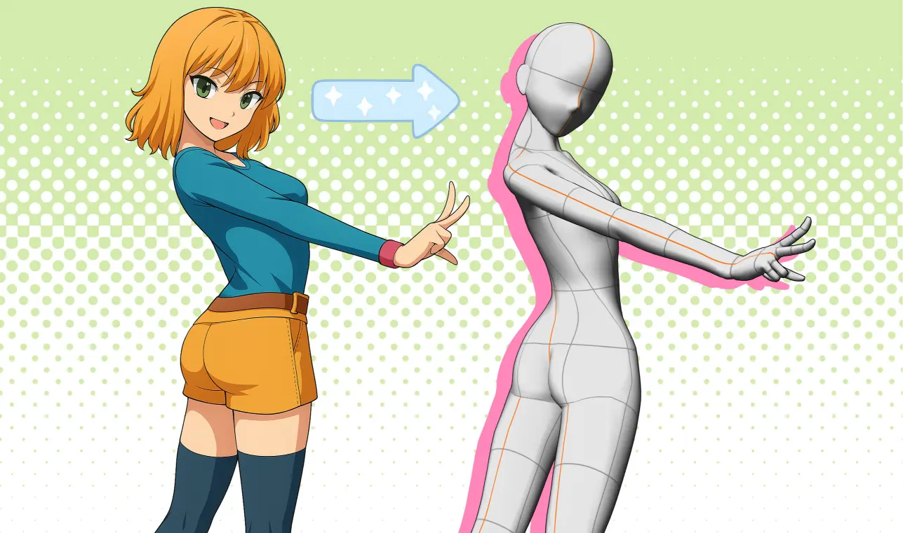 دليل احترافي : تحويل المجسم ثلاثي الأبعاد إلى انمي