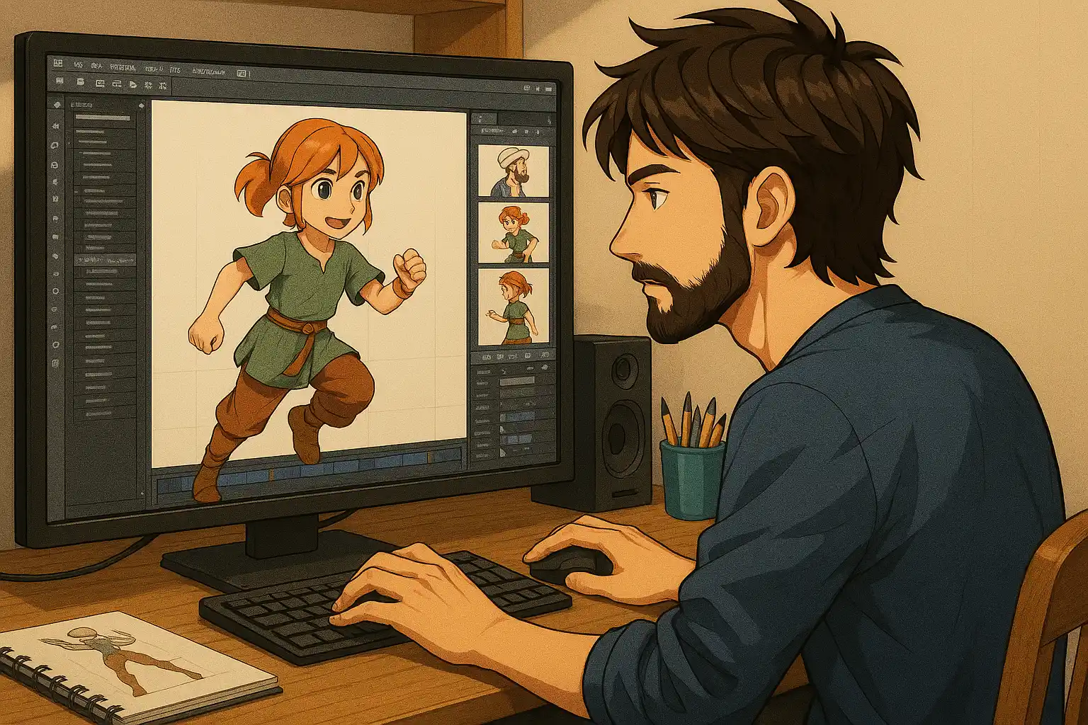 كيفية تصميم فلم انمي مثل الاستديوهات اليابانية