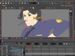 تحريك بطل الانمي و إكسسواراته بدون رسم الفريمات سمر ارت