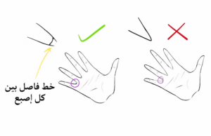 رسم اليد و كيفية رسم كف اليد في الانمي باحترافية مع سمر ارت