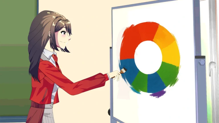 تعلم سحر تأثير نظرية الألوان في الأنمي و الرسم Learn the magic of color theory in anime and drawing.