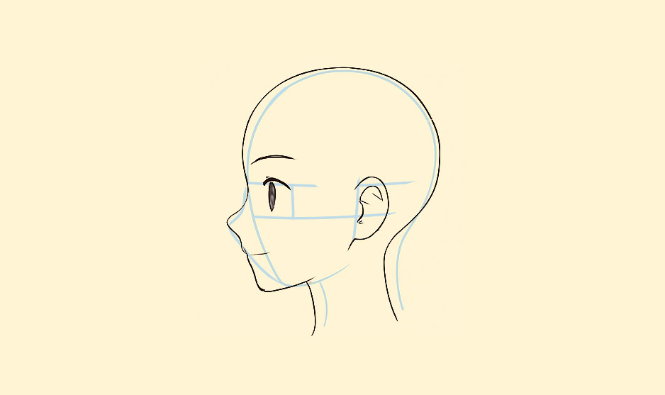 احترف رسم وجه الانمي من الجانب بأسهل طريقة ممكنة