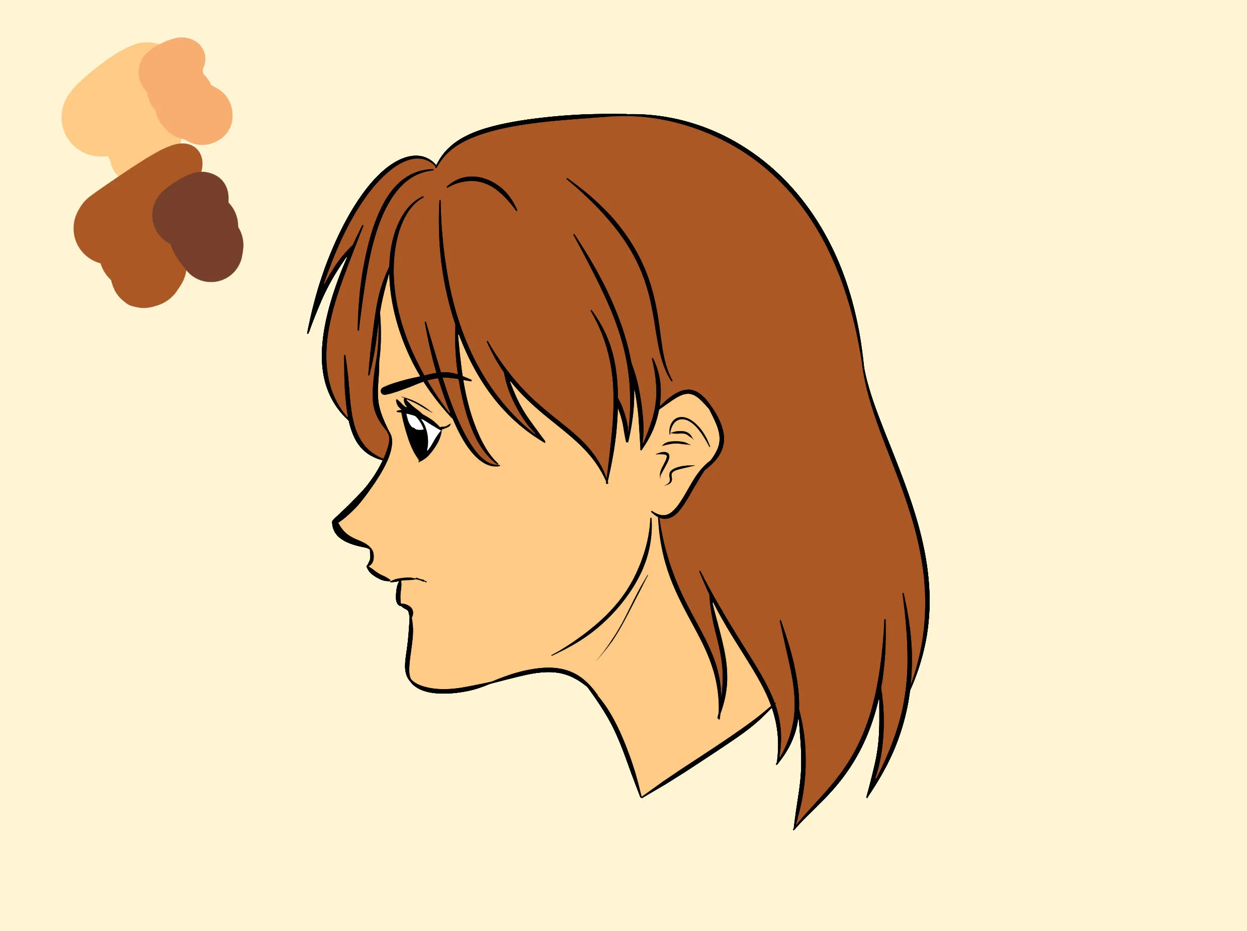 احترف رسم وجه الانمي من الجانب بأسهل طريقة ممكنة مع سمر ارت