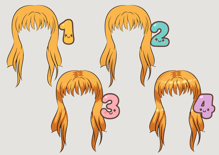 تعلم رسم شعر الانمي بشكل احترافي و سهل Hair drawing