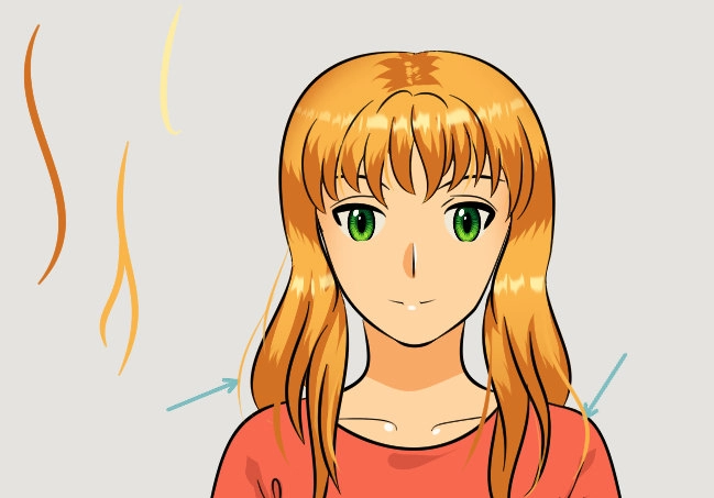 تعلم رسم شعر الانمي بشكل احترافي و سهل Hair drawing