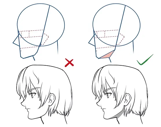 كيف ترسم وجه الانمي من الجانب بدقة متناهية