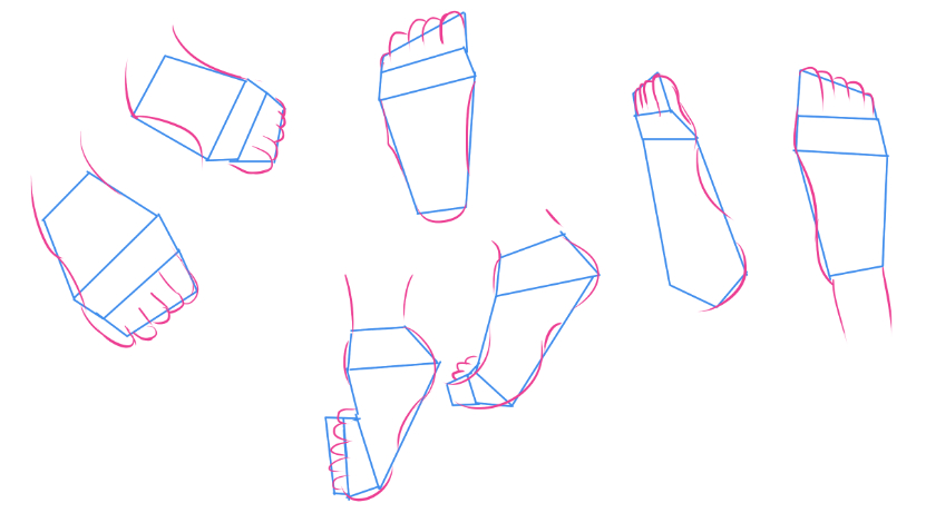 كيفية رسم الأقدام بأسلوب الانمي How to draw anime feet