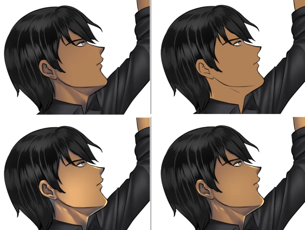 تلوين البشرة السمراء للانمي How to color dark skin
