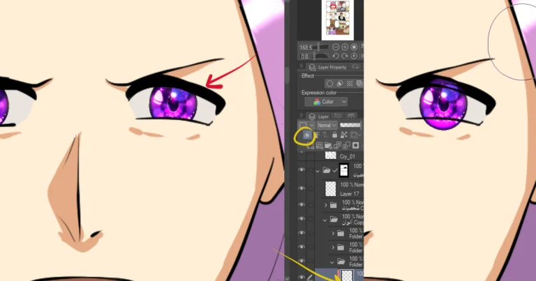 كيفية إضافة عدسات عيون واقعية دون رسمها How to add realistic eye lenses to Anime without drawing them?