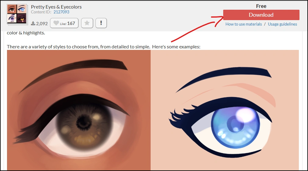 كيفية إضافة عدسات عيون واقعية دون رسمها How to add realistic eye lenses to Anime without drawing them?