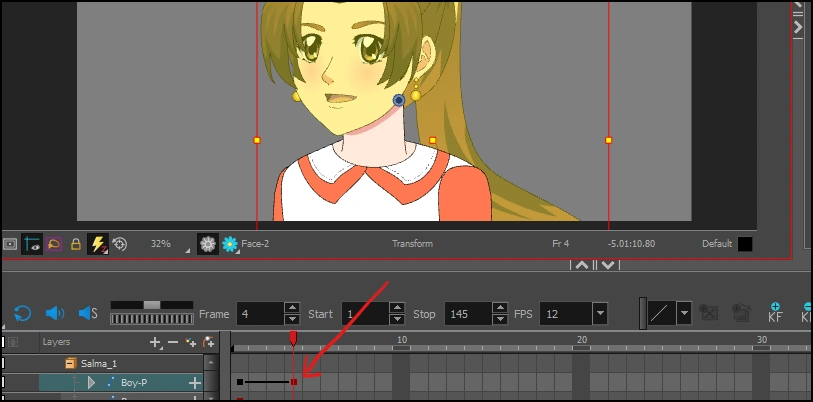 تحريك الوجه و هو يلتفت من جهة لأخرى تون بوم Animate the face turning to other side with Toonboom harmony