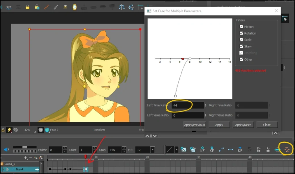 تحريك الوجه و هو يلتفت من جهة لأخرى تون بوم Animate the face turning to other side with Toonboom harmony