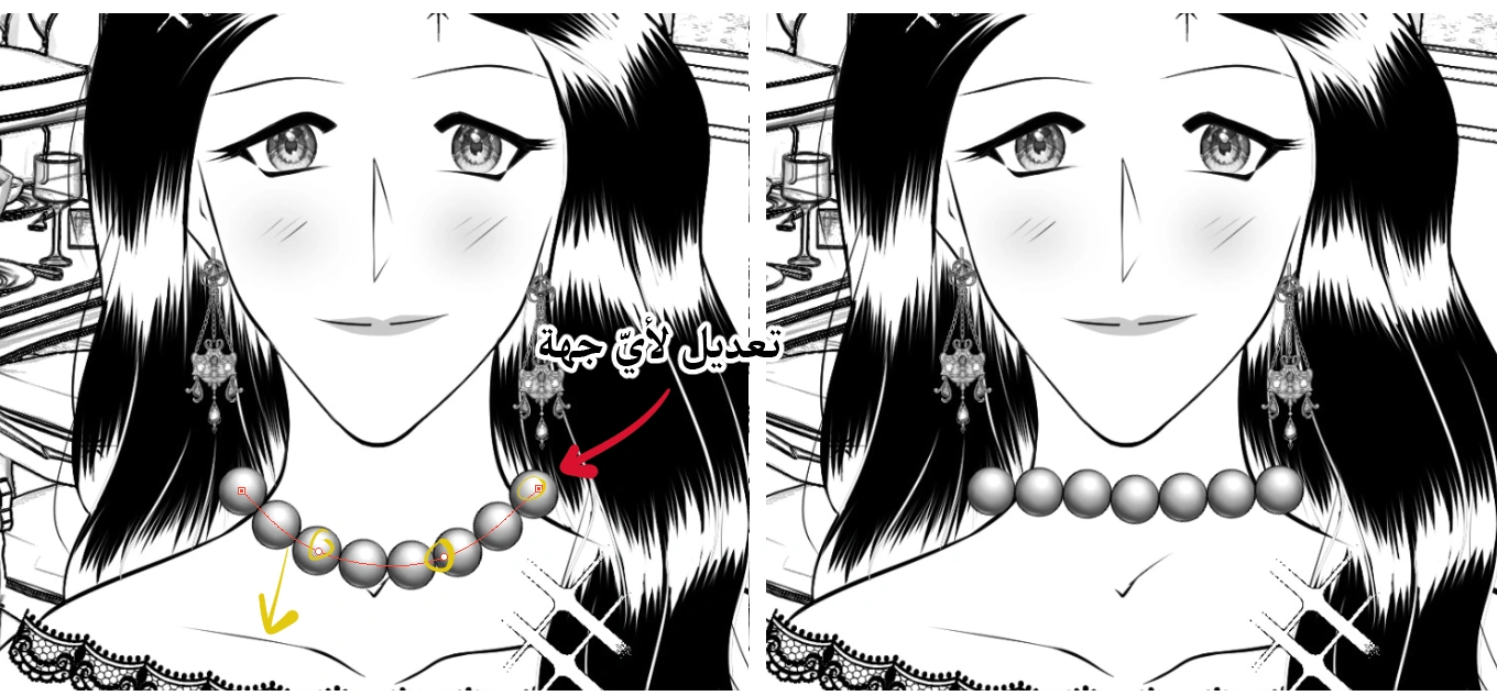 كيفية استخدام خطوط الفيكتور لتعديل رسومات المانجا Using Vector Lines for Manga Artwork Editing