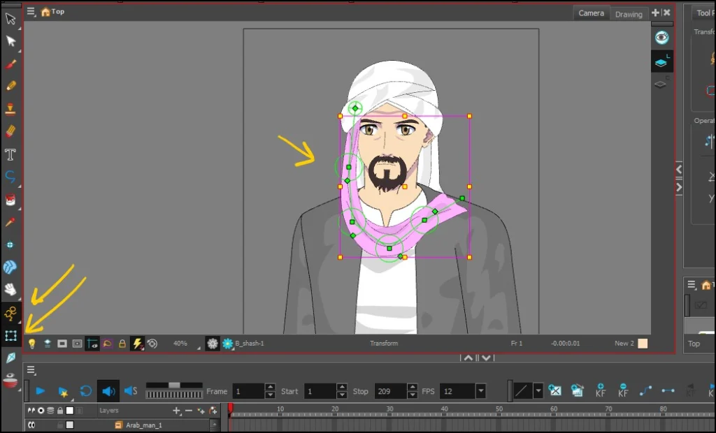 تعلم تحريك القماش بعظام التحريك في تون بوم هارموني Mastering Cloth Animation with Bone Deformers in Toon Boom Harmony