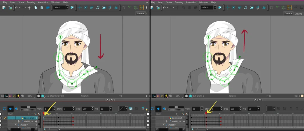 تعلم تحريك القماش بعظام التحريك في تون بوم هارموني Mastering Cloth Animation with Bone Deformers in Toon Boom Harmony