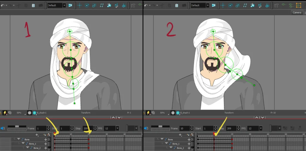 تعلم تحريك القماش بعظام التحريك في تون بوم هارموني Mastering Cloth Animation with Bone Deformers in Toon Boom Harmony