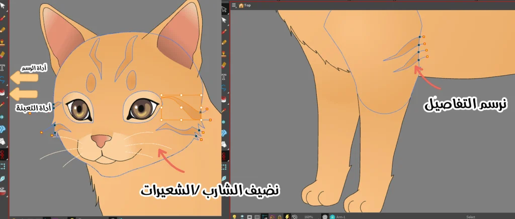 تحويل الخروف إلى قط مع الاحتفاظ بعظام التحريك Transforming a Sheep into a Cat While Preserving the Animation Rig