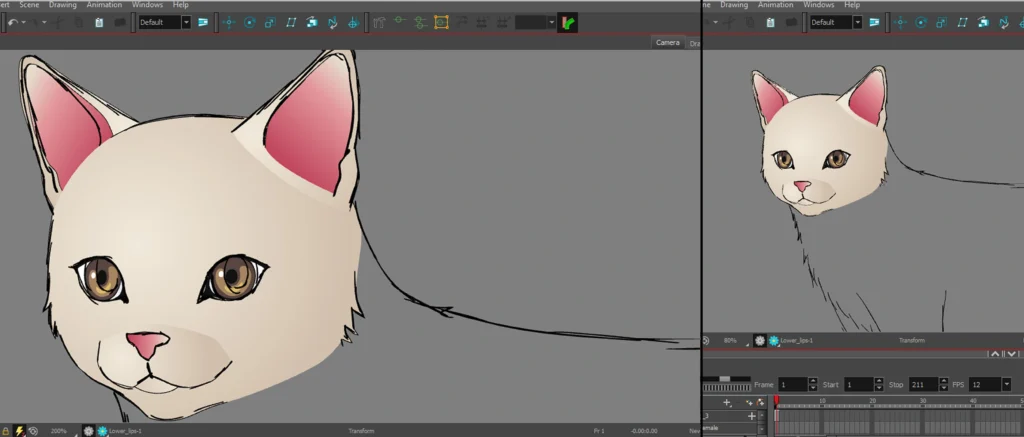 تحويل الخروف إلى قط مع الاحتفاظ بعظام التحريك Transforming a Sheep into a Cat While Preserving the Animation Rig