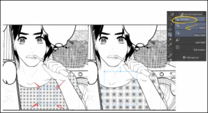 كيفية إضافة التونز للمانجا و للملابس anime outline