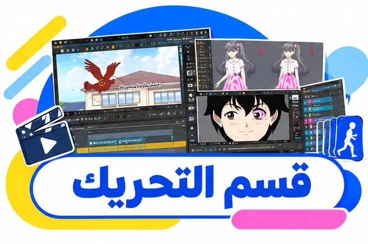 دروس التحريك والأنيميشن ثنائي الأبعاد، وتعلّموا تحريك شخصيات الأنمي والكرتون على الحاسوب، من تحريك الوجه والأطراف إلى استخدام العظام وأدوات التحريك الرقمي.